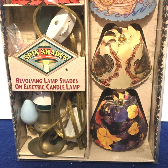 Spin Shades 1995 Revolving Lamp Shade Candle Lamp - Picture 2 of 7